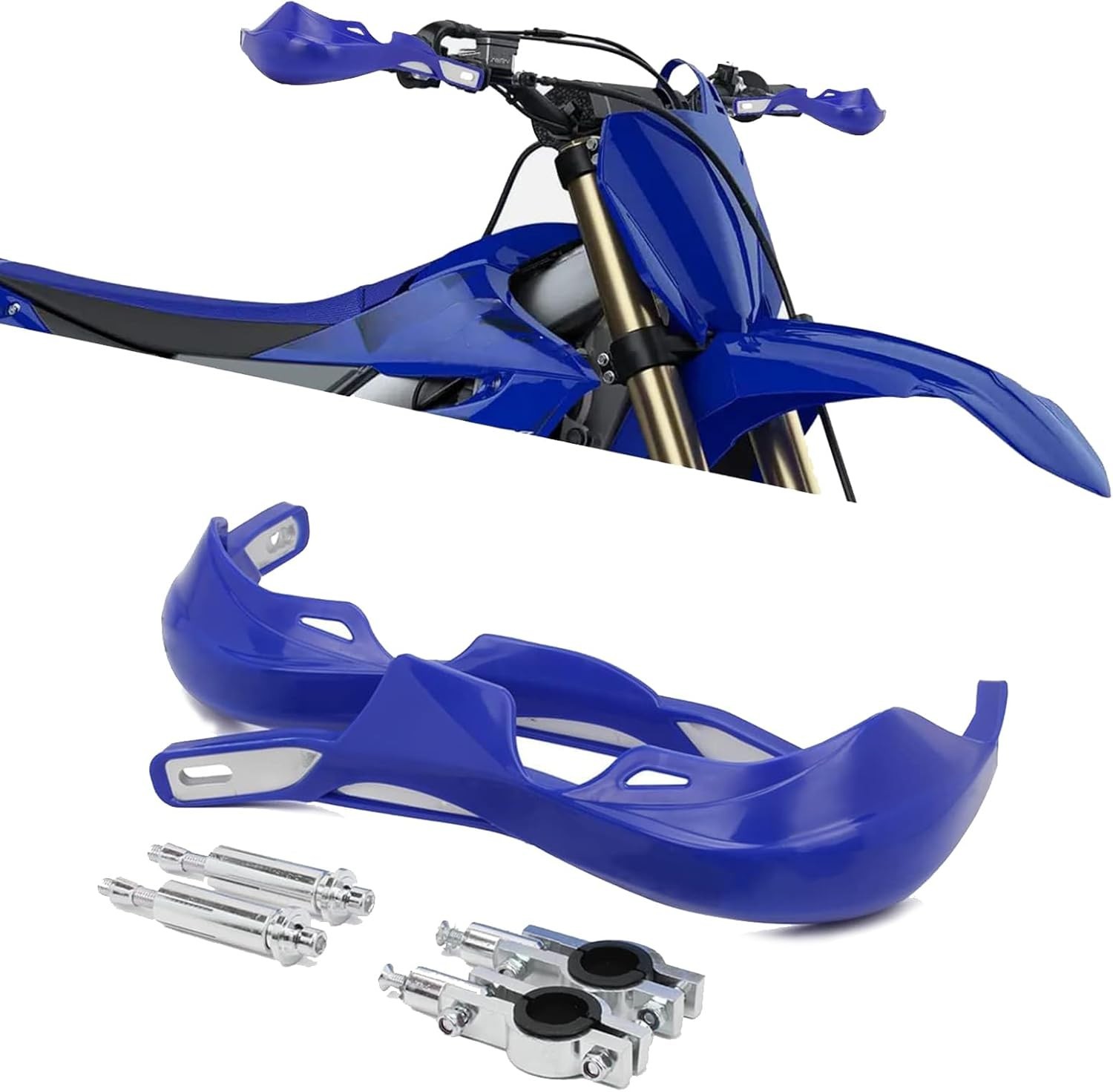 Motorcycle Hand Guards Plastic Aluminum Universal Fit Cold Wind Gravel Protec…