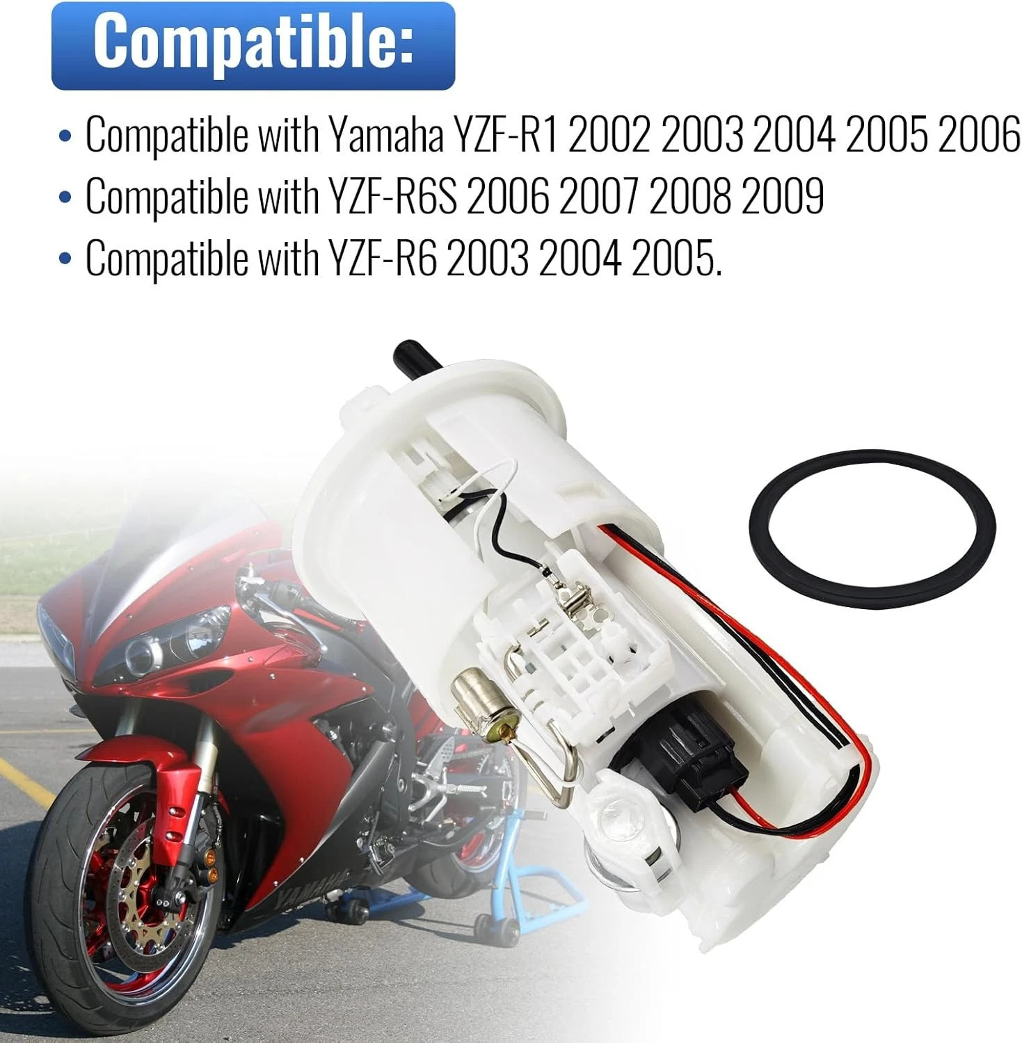 Fuel Pump Assembly For Yamaha YZF-R6 2003-2005 YZF-R1 2002-2006 19B-24486-01-00