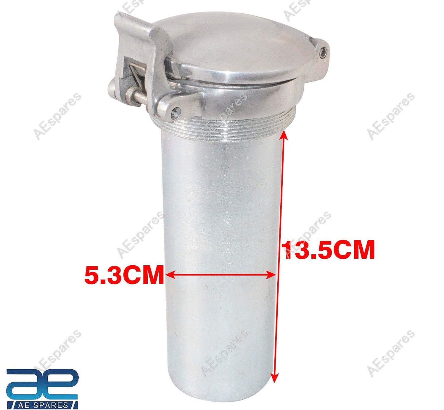 2.5″ Aston Alloy Flip Up Fuel Tank Cap + Steel Filler Neck For BSA Triumph