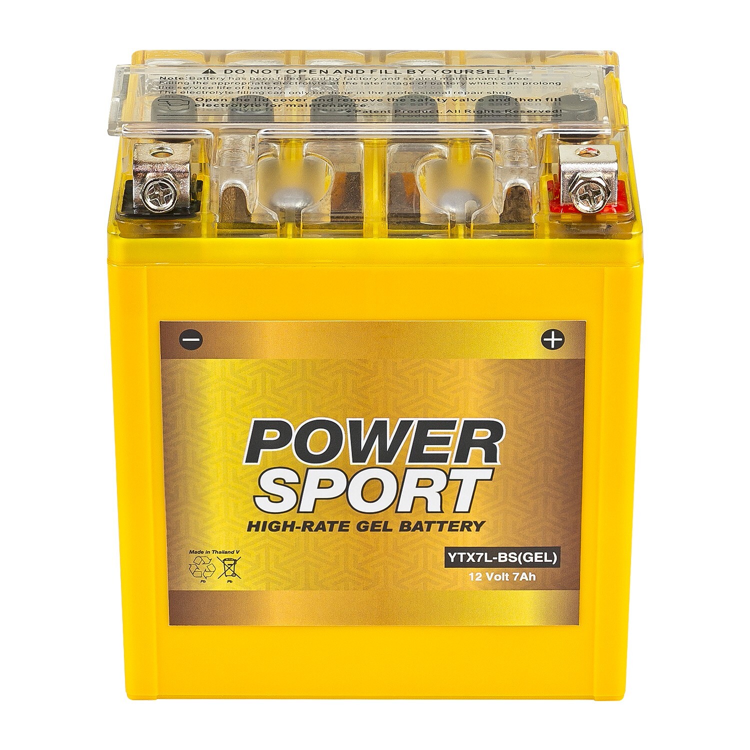 ExpertPower YTX7L-BS -12V7AH, 150CCA, Gel Battery Rechargeable Maintenance Free