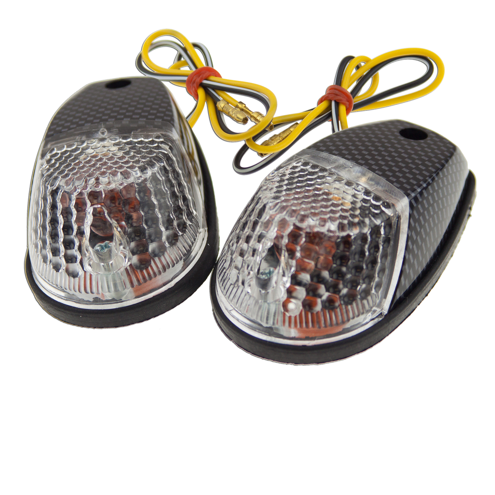 Surface Mount Light Chrome Universal Motorcycle Croc Turn Signal Marker