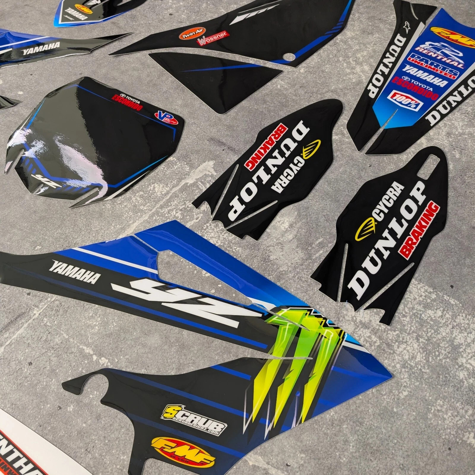 Yamaha YZ450F YZ250F WR450F WR250F Graphics decals stickers