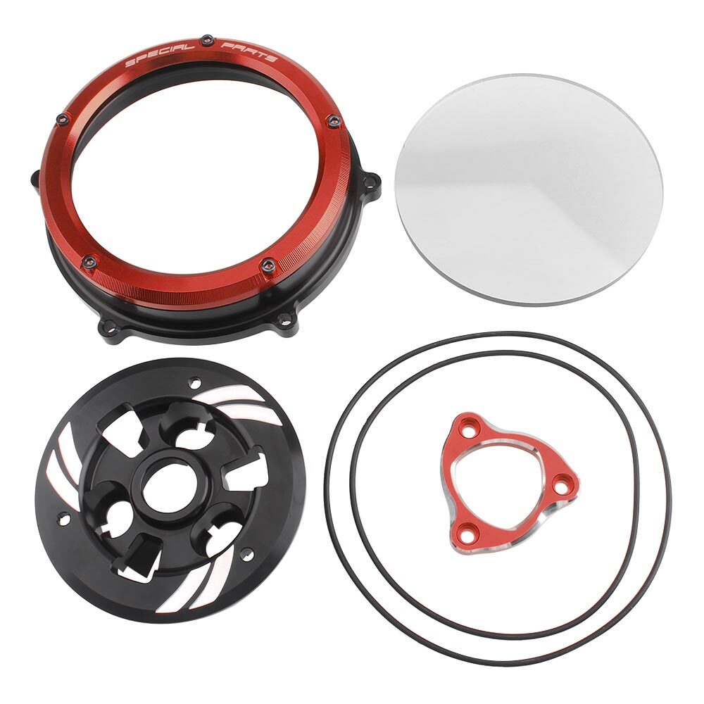 CNC Racing Clear Clutch Cover & Spring Retainer Kit For Ducati Multistrada V4 S