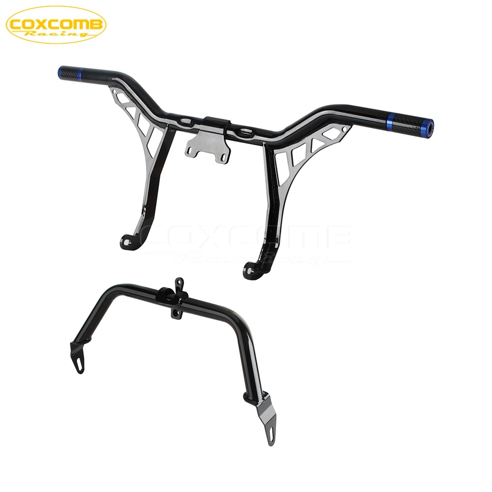 Engine Guard Crash Bar w/Fairing Support Kit For Harley Road Glide ’15-up FLTRK