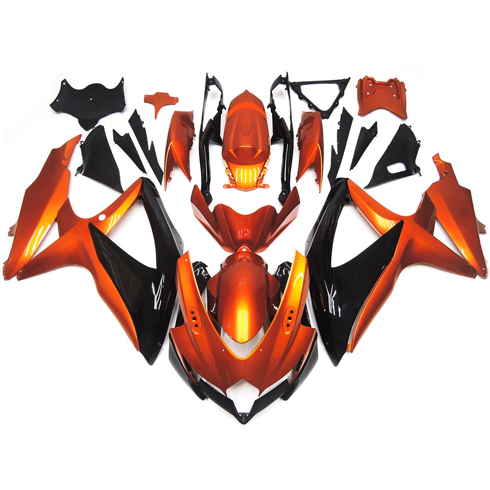 ABS Fairing Kit For Suzuki GSXR600 GSXR750 K8 2008-2010 Orange Black Body Kits