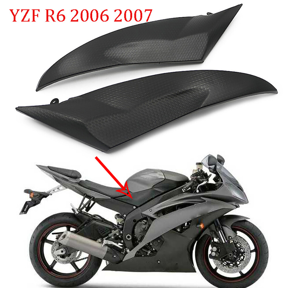 Gas Tank Side Cover Trim Cowl Fairing For YAMAHA 2006-2007 YZF-R6 06-07 YZFR6