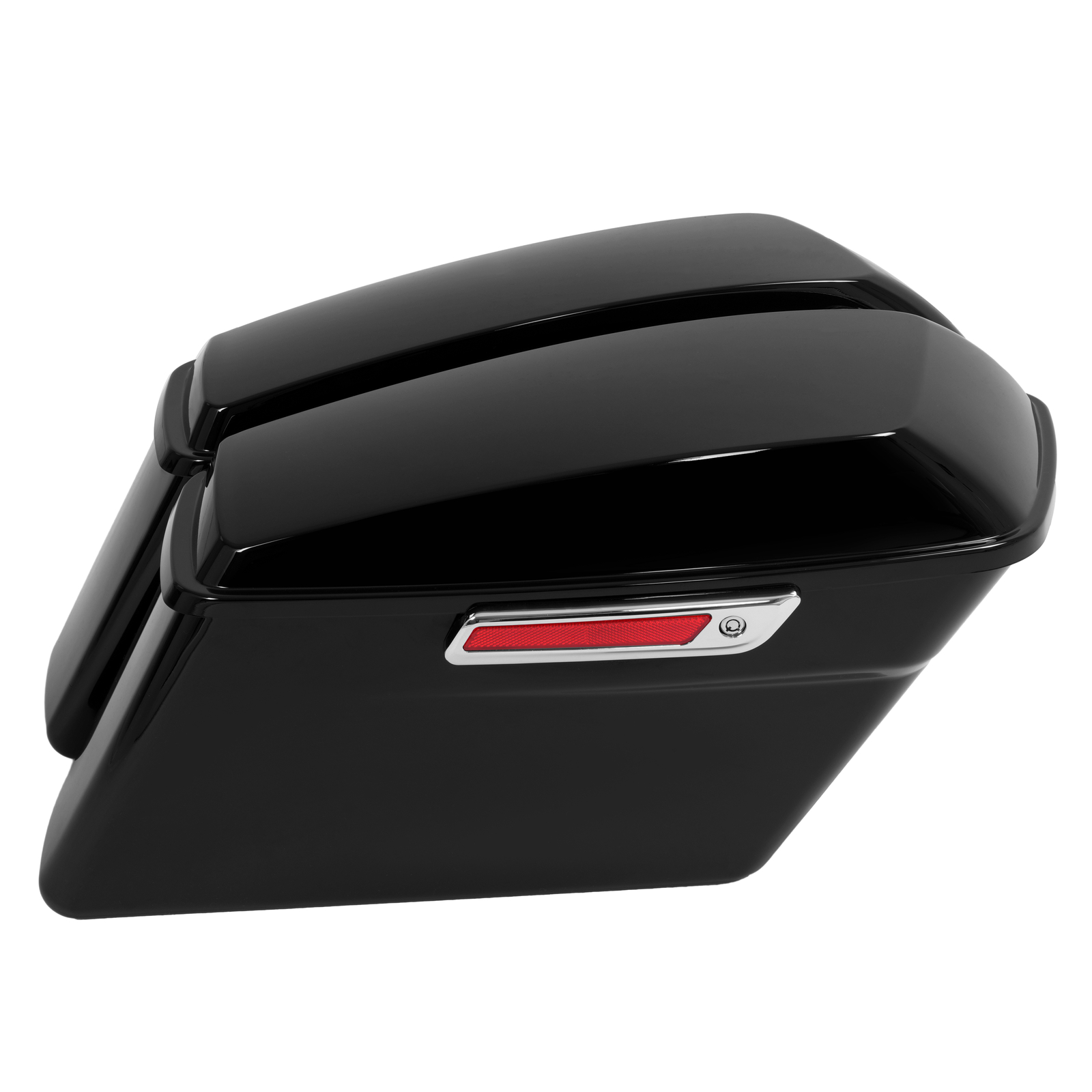 Vivid Black Hard Saddle bags & Latch Fit For Harley Davidson Touring Glide 94-13
