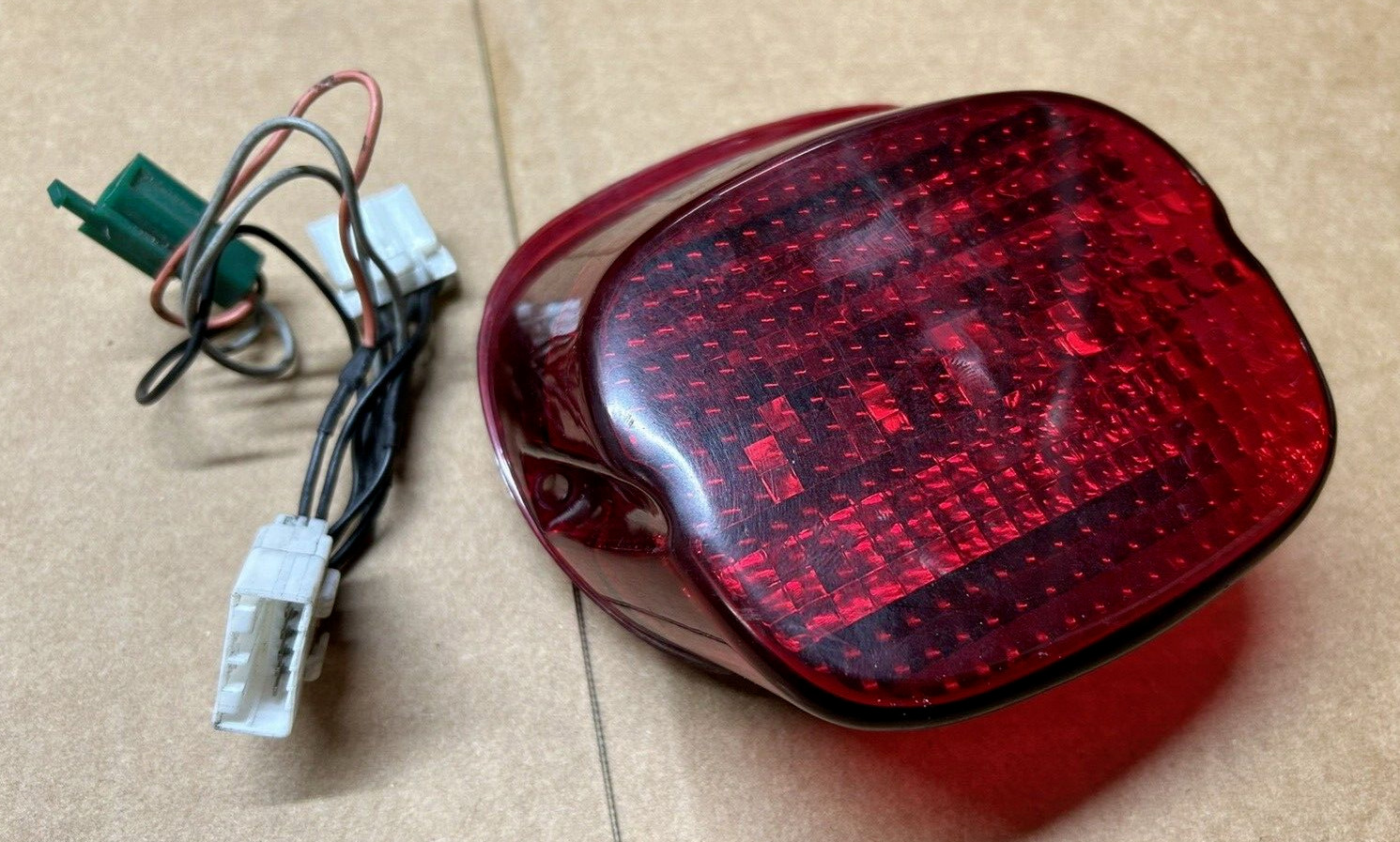 06 Harley Sportster XL 883 1200 led rear brake tail light w plug in convertor