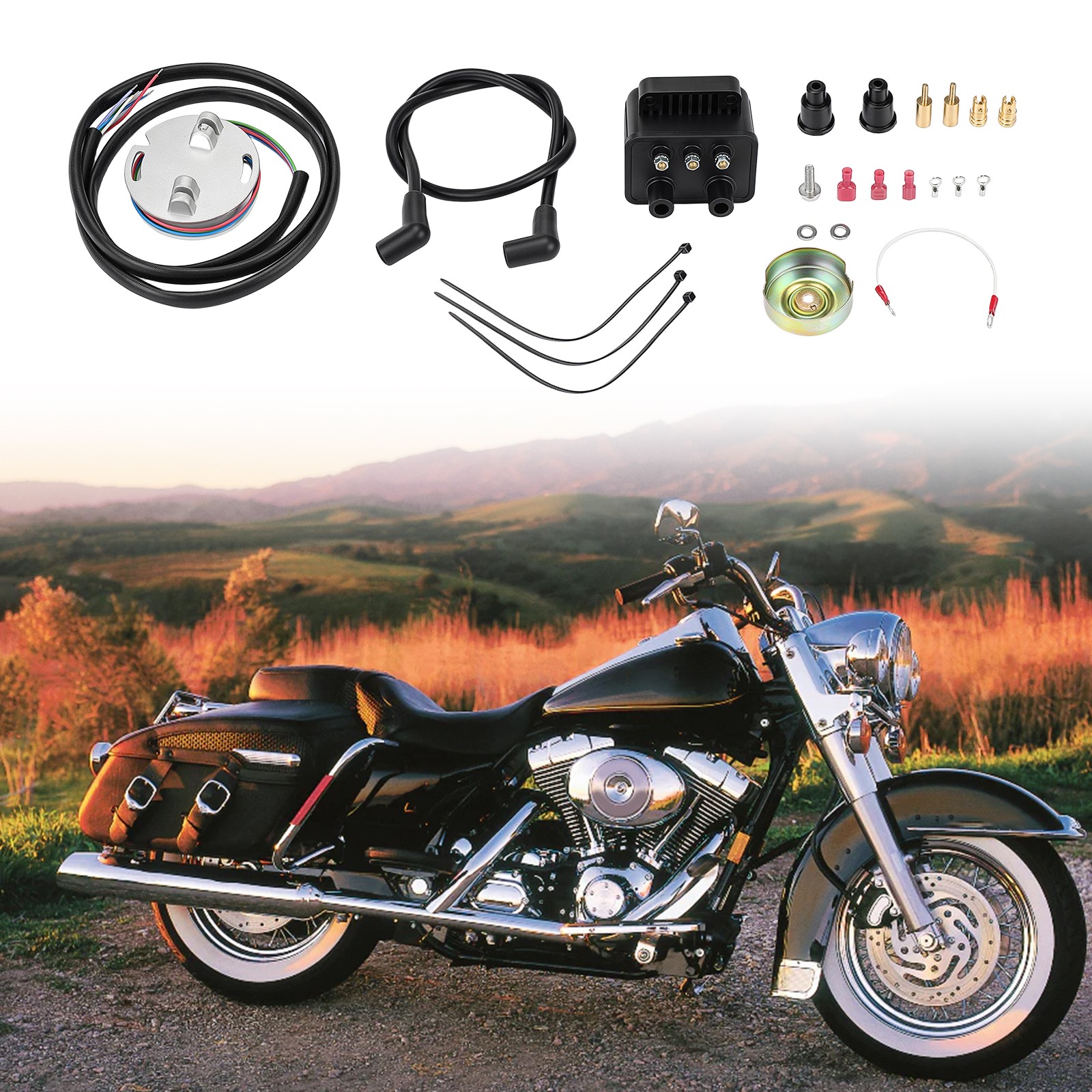 Programmable Single Fire Kit 53-660 for Big Twin Evo Stable Output GEARZAAR