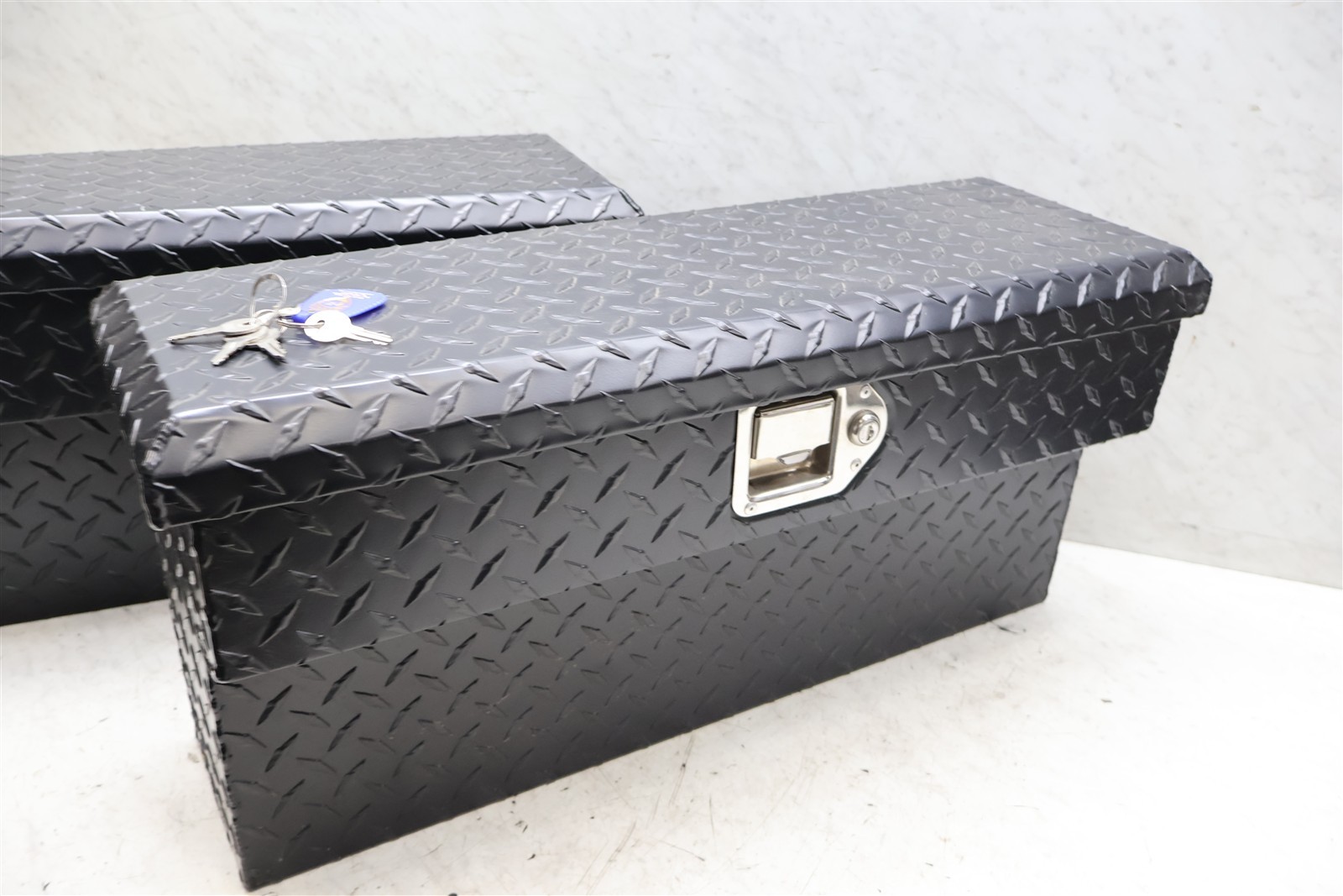 Yamaha Rhino Diamond Plate Tool Box Containers W/ Keys & Mounting Hardware