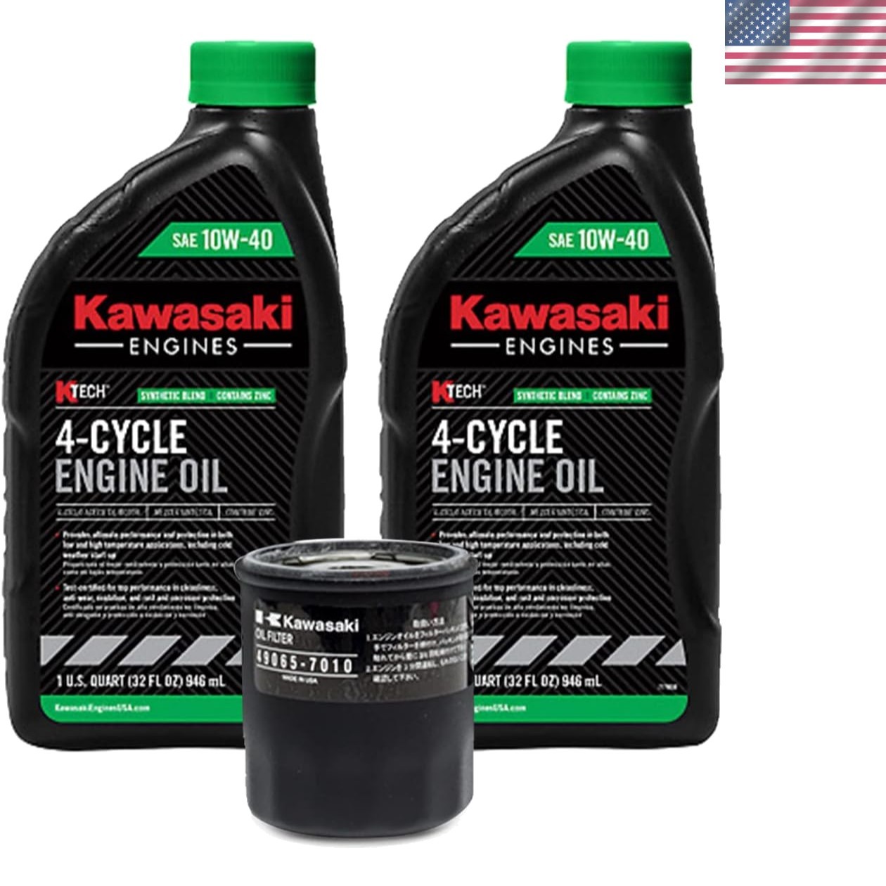 10W-40 Oil Change Kit, 1 49065-7010 Oil Filter & 2 99969-6296 Quarts Of Oil