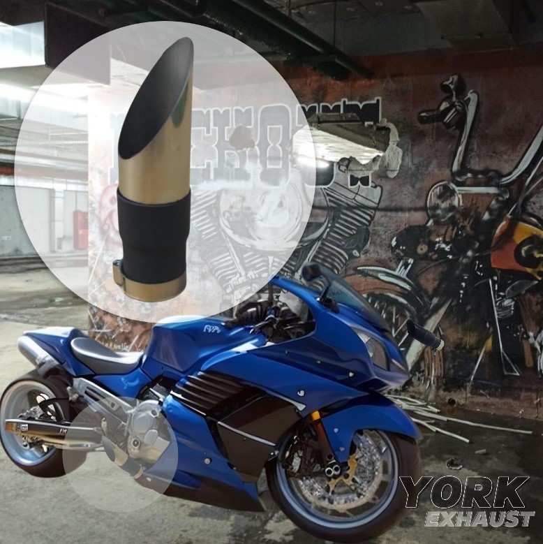 99-18 Suzuki Hayabusa with 4 into 1 Exhaust SHORTY YORK MOTO GP SLIP-ON MUFFLER