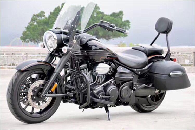 Universal Classic Motorcycle Hard Bags Saddlebags & Heavy Duty Mounting Kit