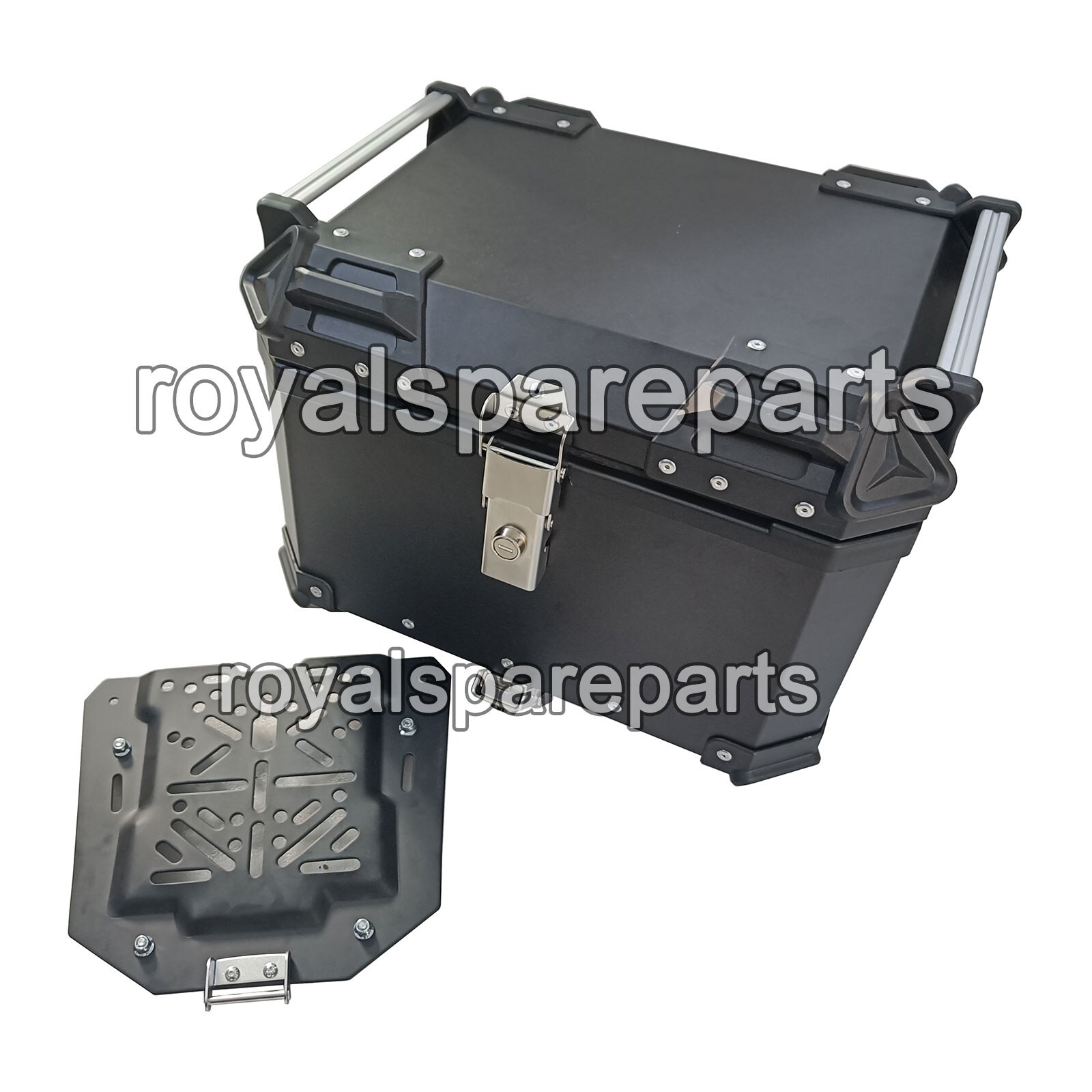 For Royal Enfield Himalayan 411 BS3,BS4 & BS6 Pannier Luggage Top Box Matt Black
