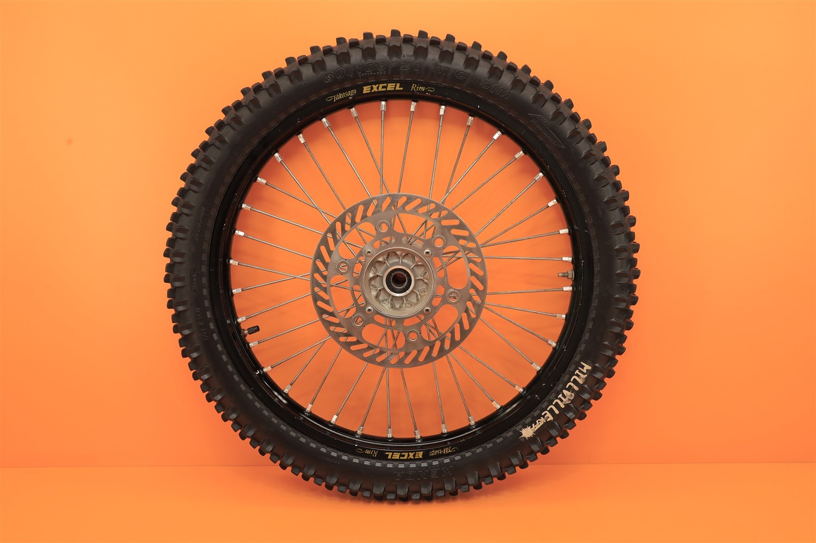 1999 99-02 KX250 KX 250 EXCEL BLACK Front Wheel Hub Rim Spokes Center