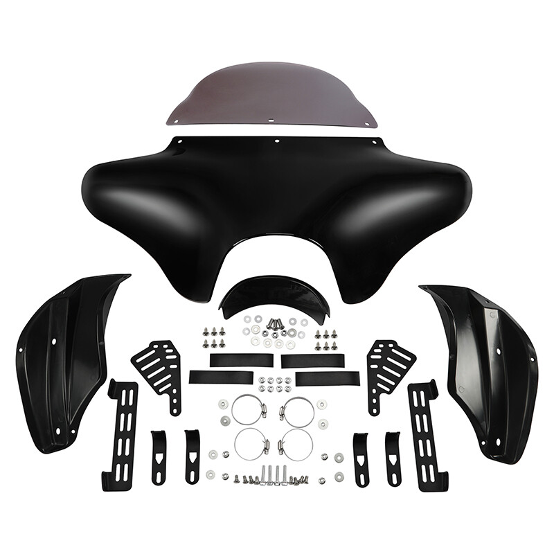 Batwing Fairing Windshield Fit For Harley Softail Deluxe Fatboy Heritage Classic