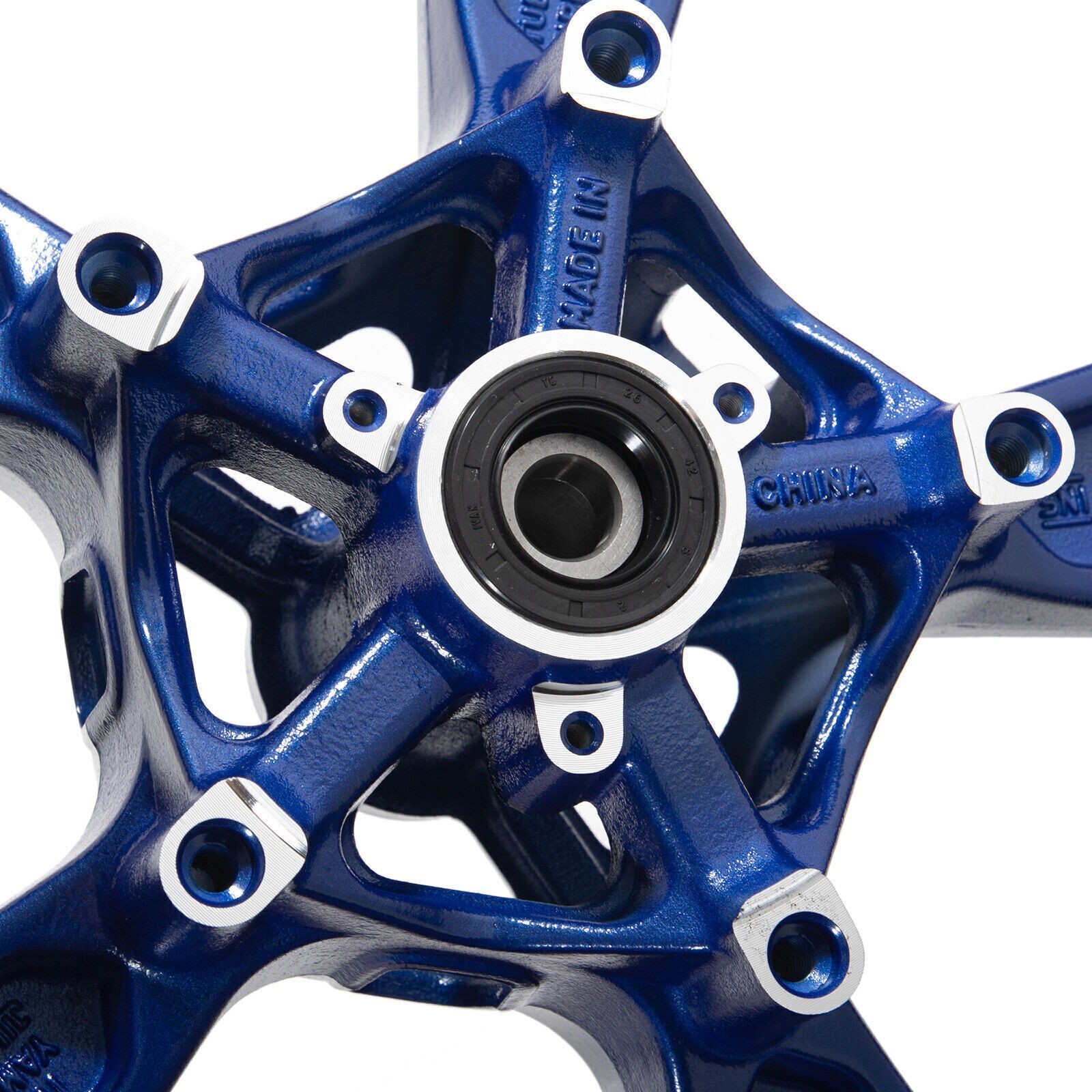 Tubeless 17″x2.75″ Gloss Blue Front Wheel Rim for Yamaha R3 15-24 R25 MT03 20-24