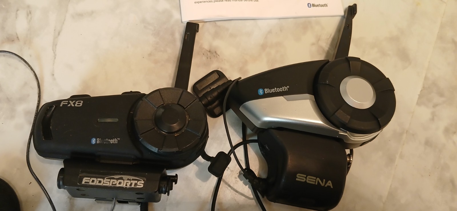 FX8 Pro Motorcycle Helmet Intercom Bluetooth Headset & SENA Model 20S Bluetooth