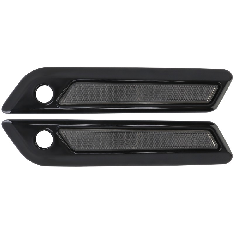 Black Saddlebag Hinge Latch Covers For Harley Touring Road King Glide 2014-2023