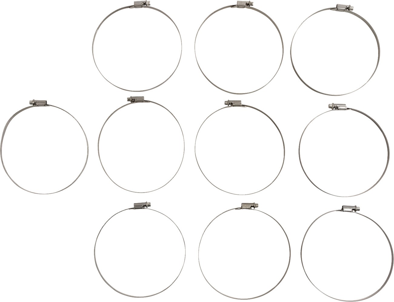 Jetinetics 316 Stainless Steel Hose Clamp Set 150-170mm 10-Pk