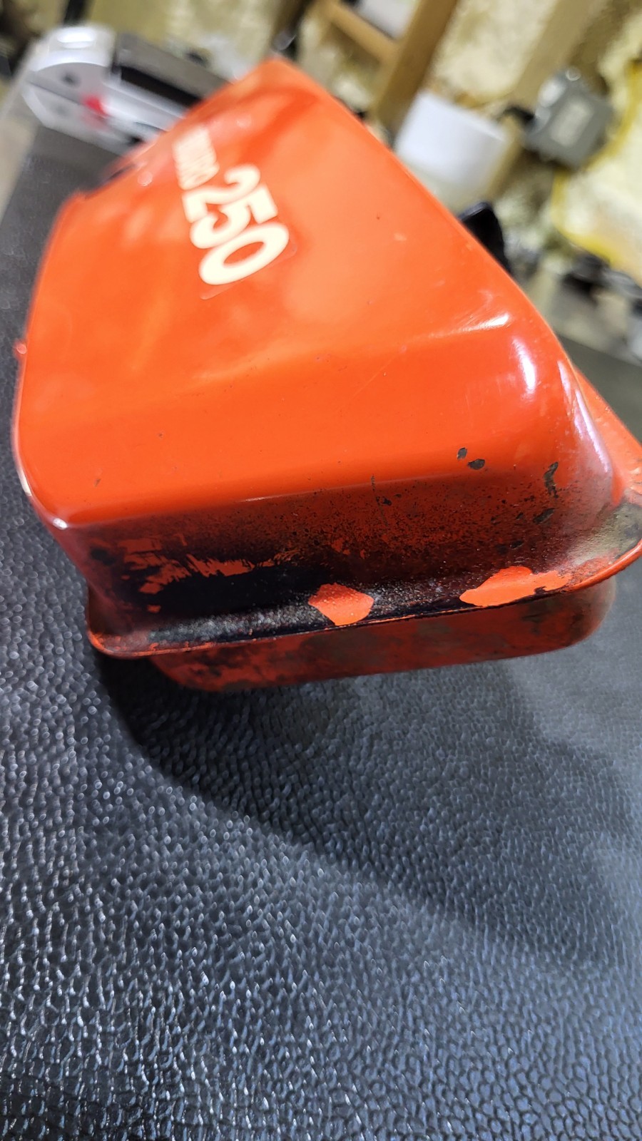 1974 1975 1976 Yamaha DT250 DT 250 Oil Tank Orange Oem 2 Stroke Reservoir Dt