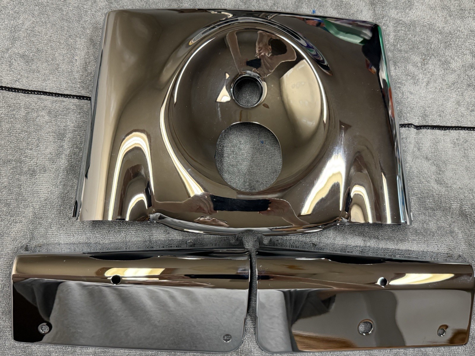 Harley show Chrome Smooth Nacelle 1986-2017 Flstf Factory Harley
