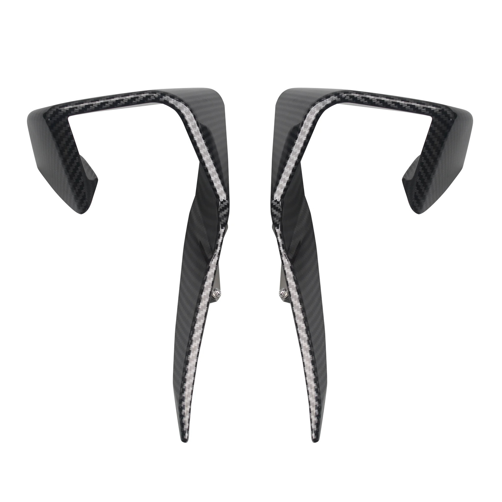 For Kawasaki Ninja ZX-6R 2024-2026 ZX6R Front Bumper Winglet Spoiler Kit