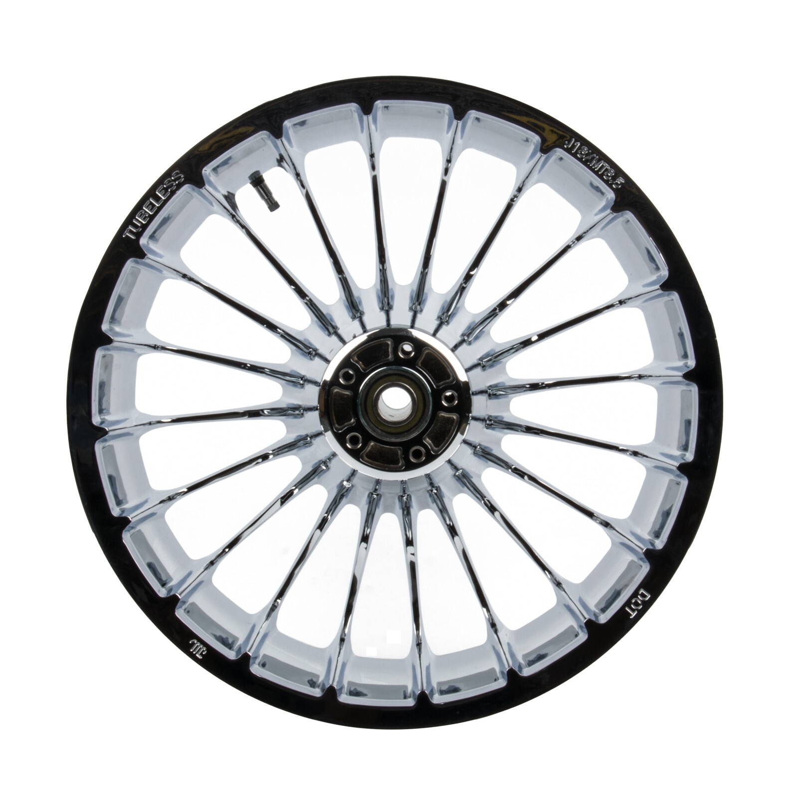 Hoprousa Chrome Front 21×3.5 Inch Tubeless spoke Wheel for HD 2013-2017 Breakout