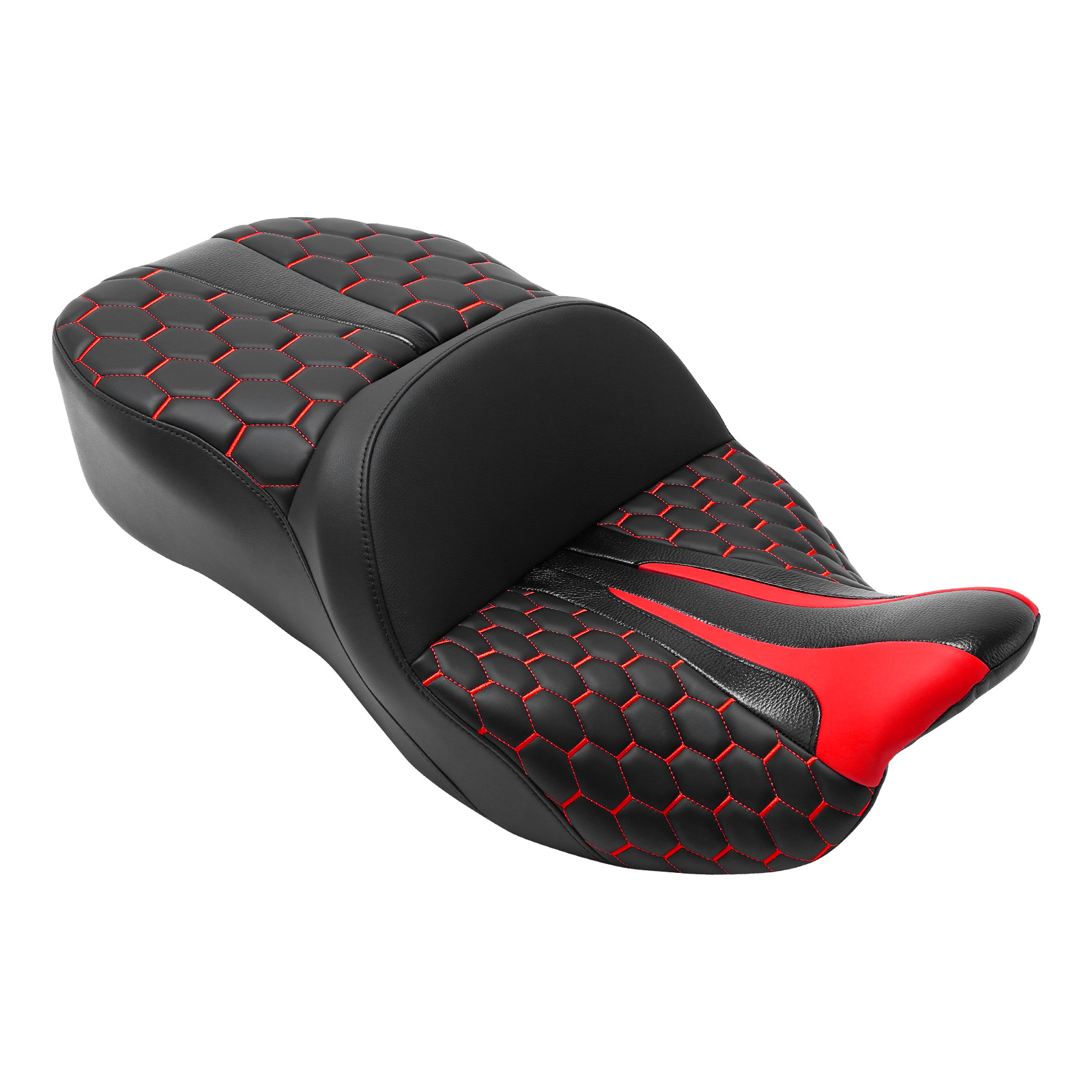 Red Black Rider Driver Passenger Seats For Harley Touring Electra Glide 09-23 22