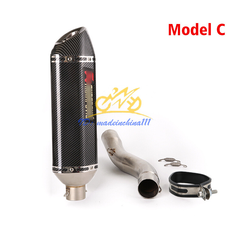 Mid Exhaust Pipe 51mm Mufflers Slip-on System For Ducati Monster 797 2017-2023