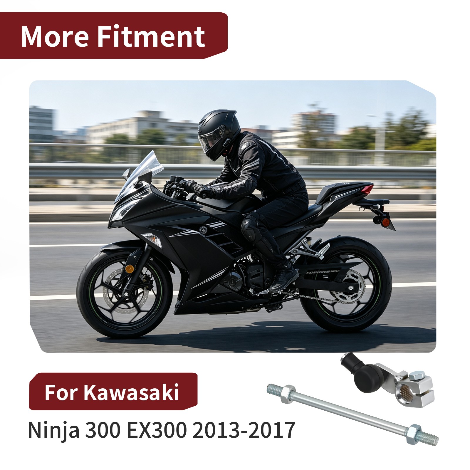 2013 – 2017 FOR KAWASAKI NINJA 300 GEAR SHIFTER ARM WITH SHIFT ROD # 13242-0087