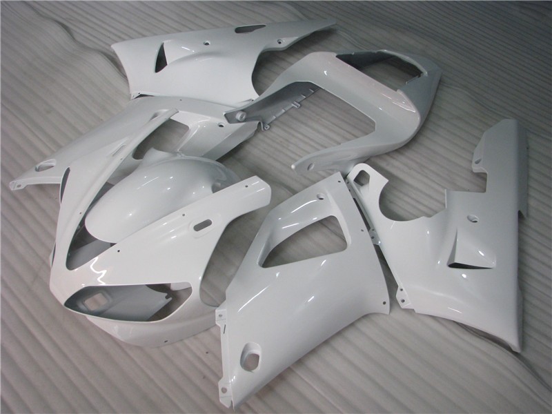 US Pure White Injection Molding Fairing Fit for Yamaha 2000 01 YZF R1 a003