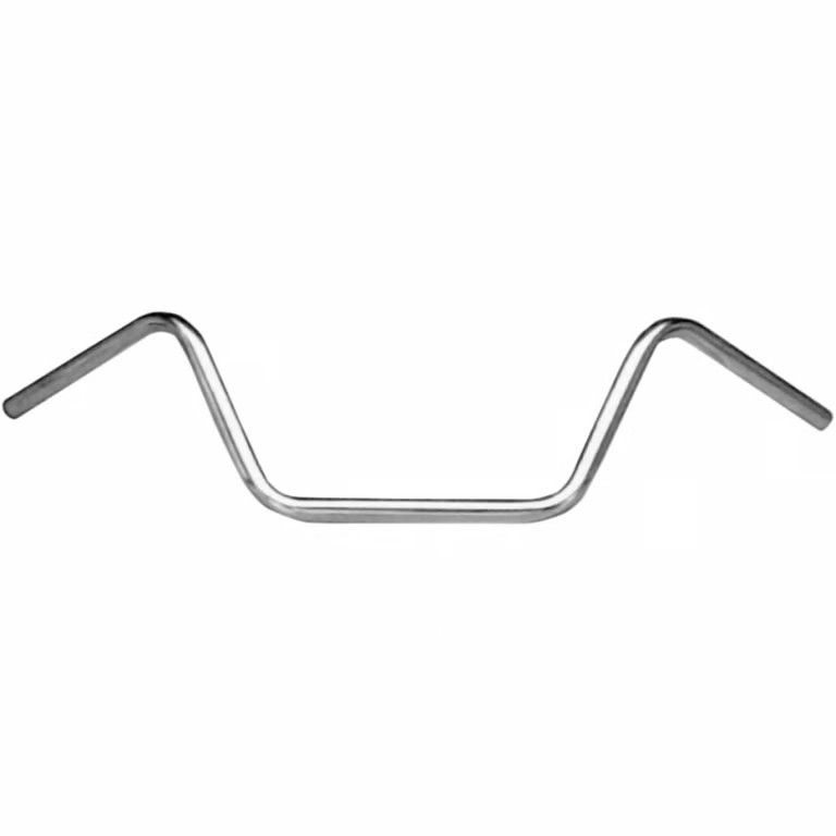 Emgo 1in. Buckhorn Handlebar – 7in. – Chrome Motorcycle Street Bike 07-12511