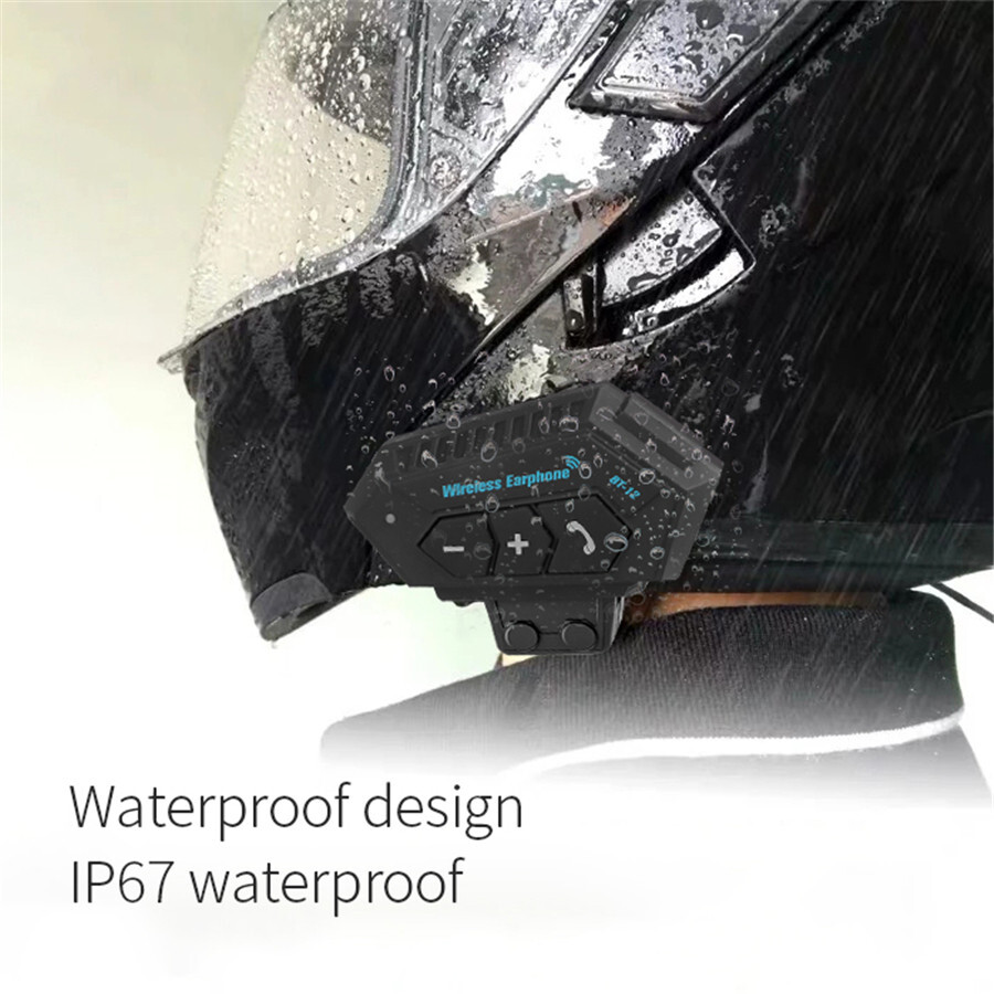 Motorcycle Helmet Headset Wireless Bluetooth 5.0 Headphone Speaker Rechargeable