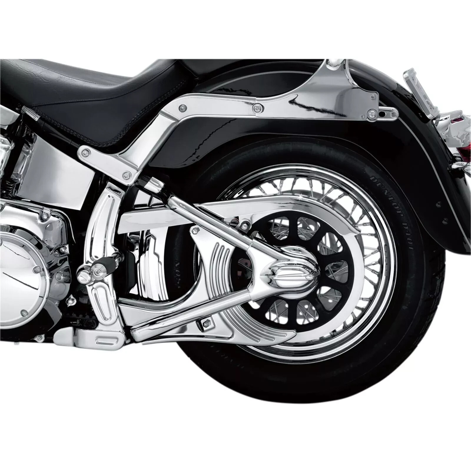 Kuryakyn 7773 Chrome Frame Covers Boomerang Cover Harley Davidson Softail 08-17