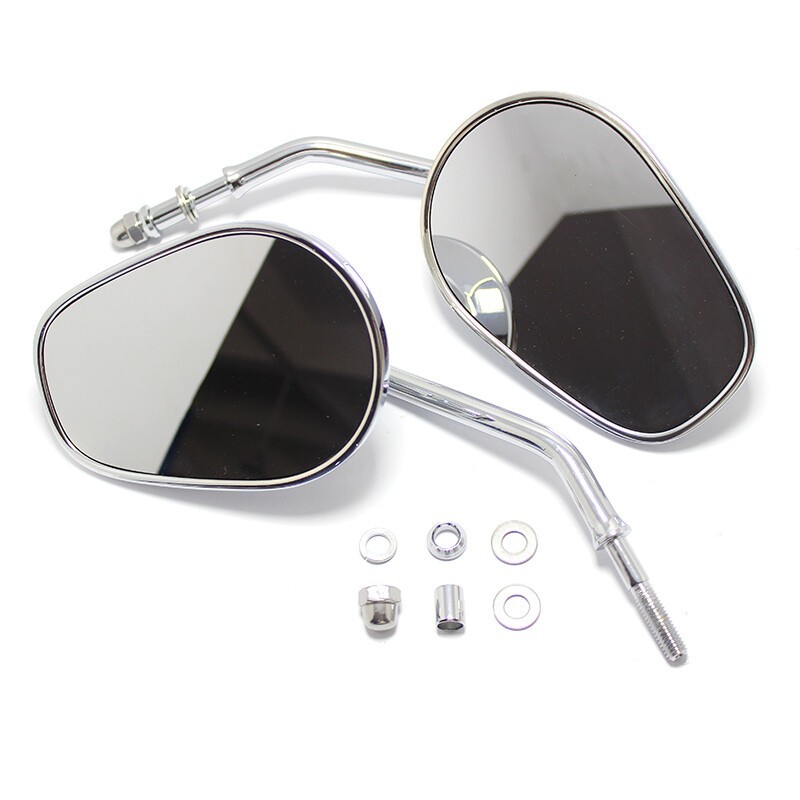 Chrome-Motorcycle Rearview Mirrors For Harley Davidson Sportster 883 1200 Custom