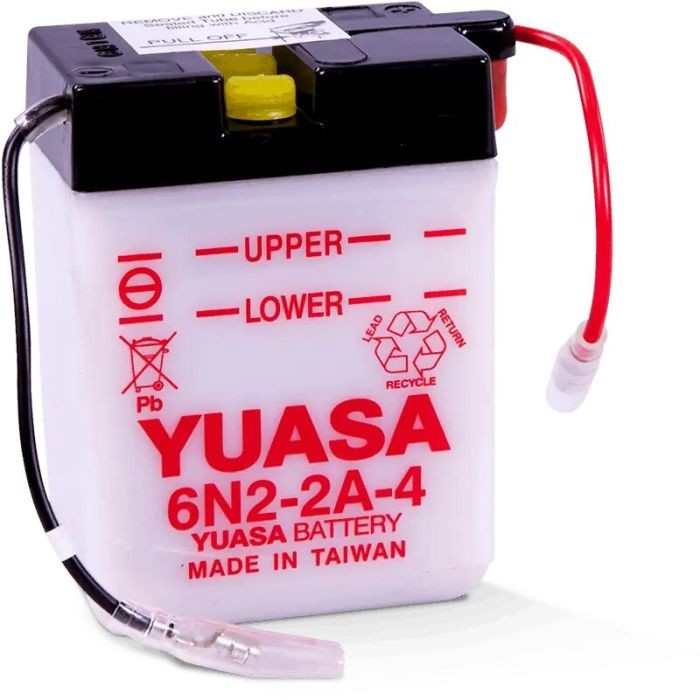 Yuasa 6N2-2A-4 Conventional 6V Battery YUAM2620B