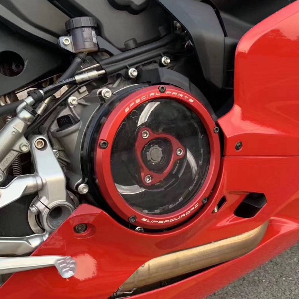 Panigale 959 1199 1299 V2 Transparent Clutch Cover For Ducati Superleggera