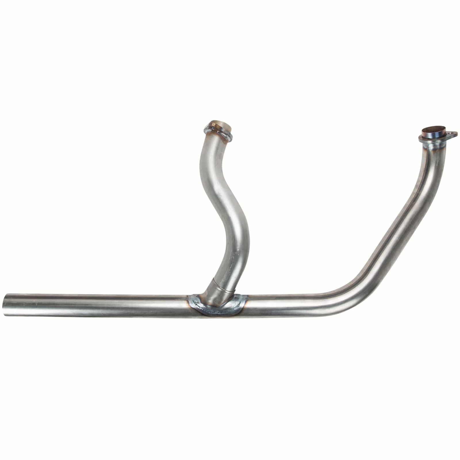 Exhaust Pipe Set 2-into-1 1970-84 Harley Cone Shovelhead Bare Steel 65435-70 USA