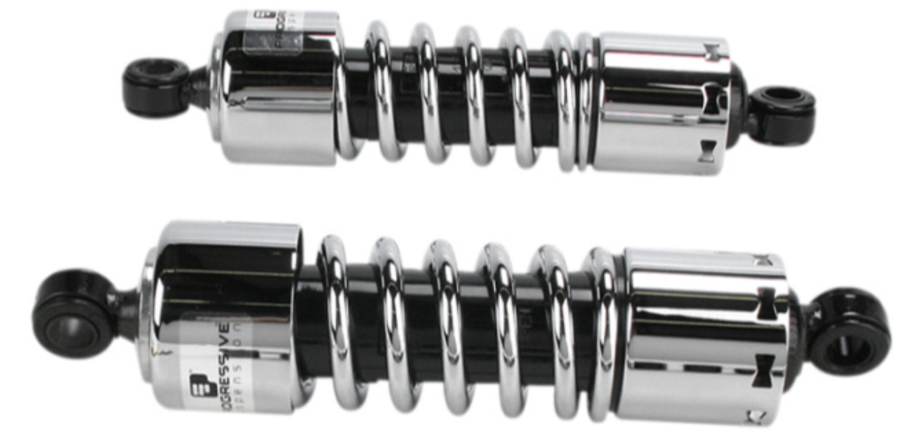 Progressive Suspension – 412-4204C – 412 Series Cruiser Shocks, 11in. – Chrome