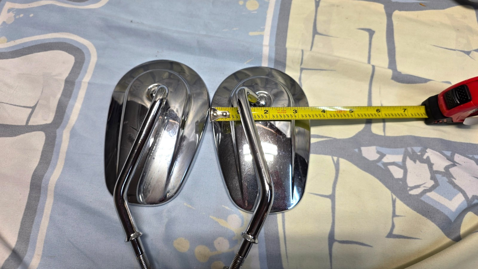 Harley Davidson Chrome Mirror LE11001050 Left And Right Tear Drop Factory OEM
