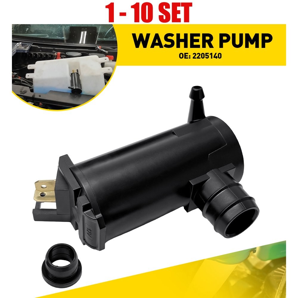 1-10X Front Windshield 2-Pins Washer Motor Pump For Polaris Ranger Crew 2018-25