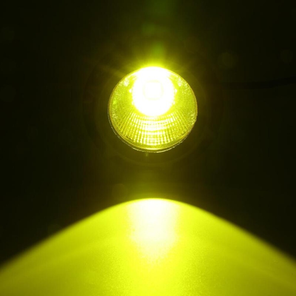 AUXBEAM 2x Amber LED Spot Flood Light Motorcycle Headlight Driving Fog Lamp