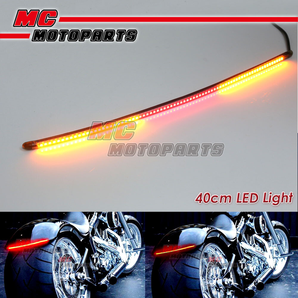 AMP-Z 42cm Smoke Integrated LED Tail Light bar Tube For Motorcycles