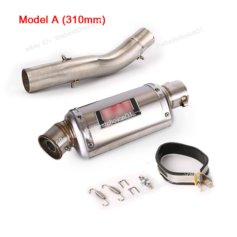 For Ducati Scrambler Icon Classic Monster 797 Mid Exhaust Link Pipe Muffler Tips