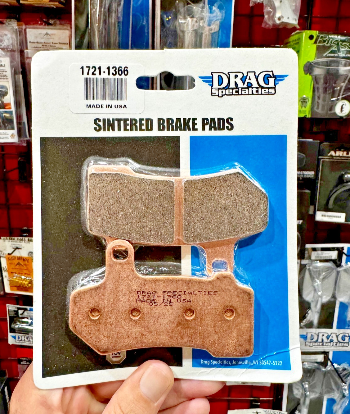 Drag Specialties Sintered Metal Front / Rear Brake Pads – 08-25 Harley FLTR FLHX