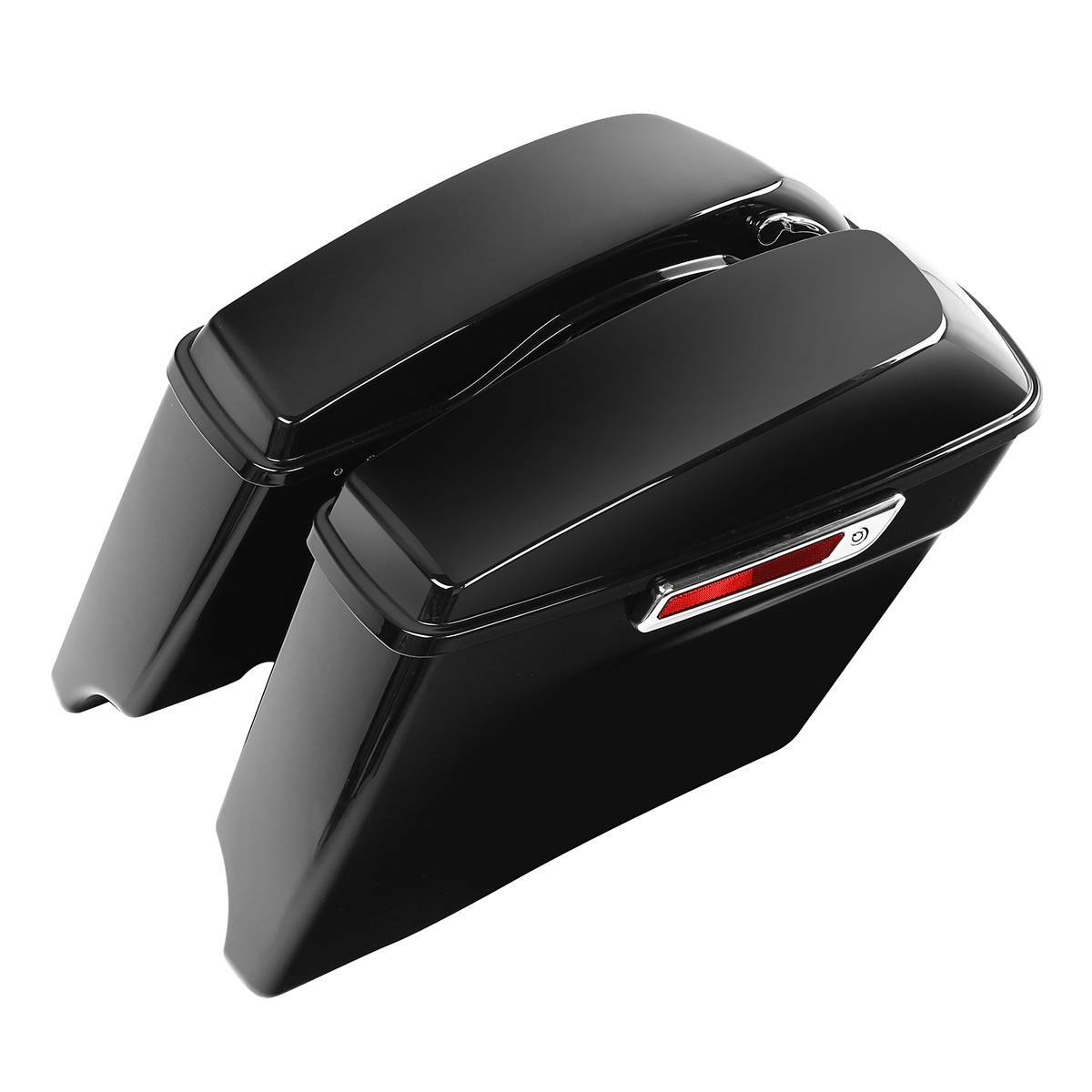 4″ Stretched Saddlebag & Conversion Bracket Fit For Harley Softail Deluxe 84-17