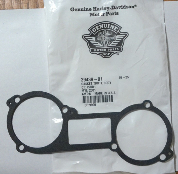 NOS Genuine Harley Davidson Gasket: Throttle Body OEM 29439-01 (GAK2S)