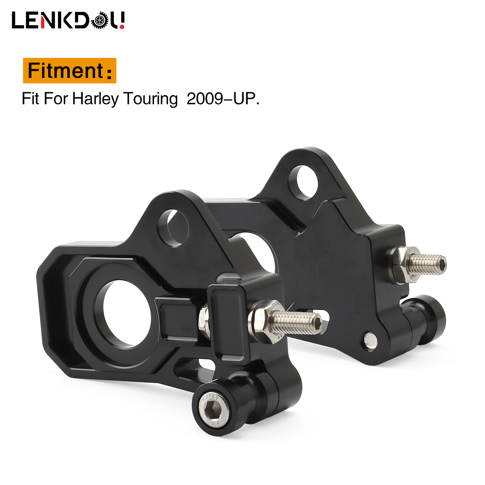 1PC Rear Axle Adjust Bracket Mount Kit For Harley Touring Electra Road Glide