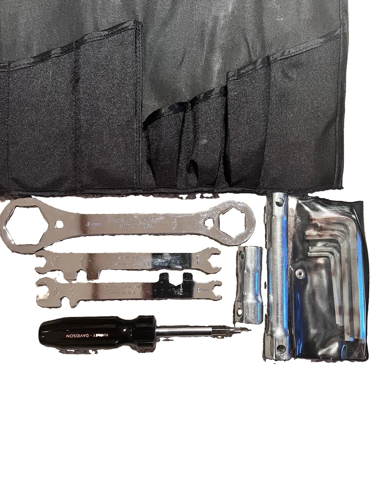 Harley Davidson Roll Up Tool Kit w/Harley Branded Tool Kit OEM Made in USA